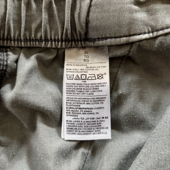 Old Navy Women’s Easy Chino Pants XL Gray Stretch Cotton Pull-On Casual - Picture 6 of 8